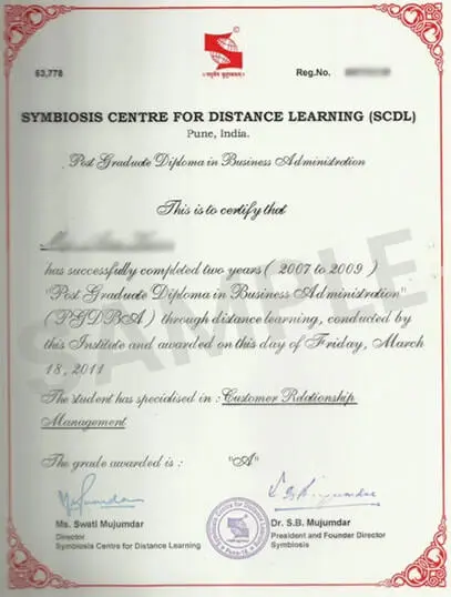 Sample Certificate