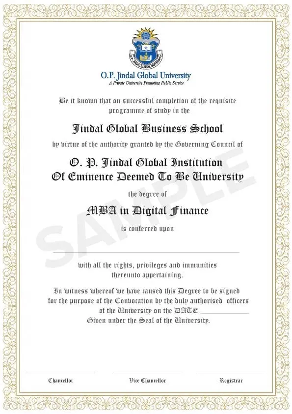 Sample Certificate